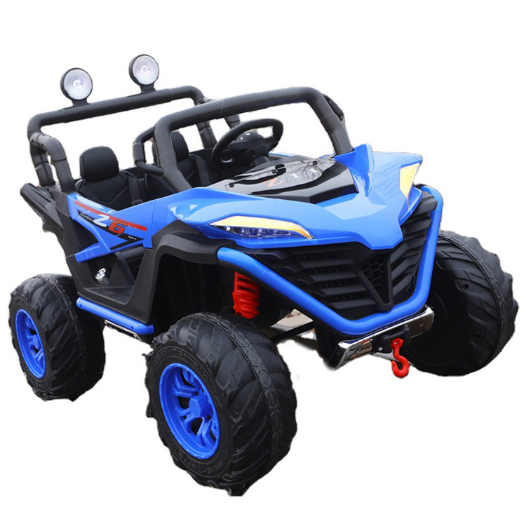 2023 SUV wheel 4 power battery LED lighting 2 seats 12v 2.4G remote control kids electric car for 10 to 12 years old ride on car