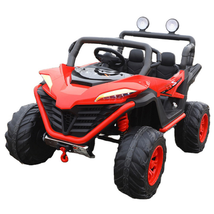 2023 SUV wheel 4 power battery LED lighting 2 seats 12v 2.4G remote control kids electric car for 10 to 12 years old ride on car