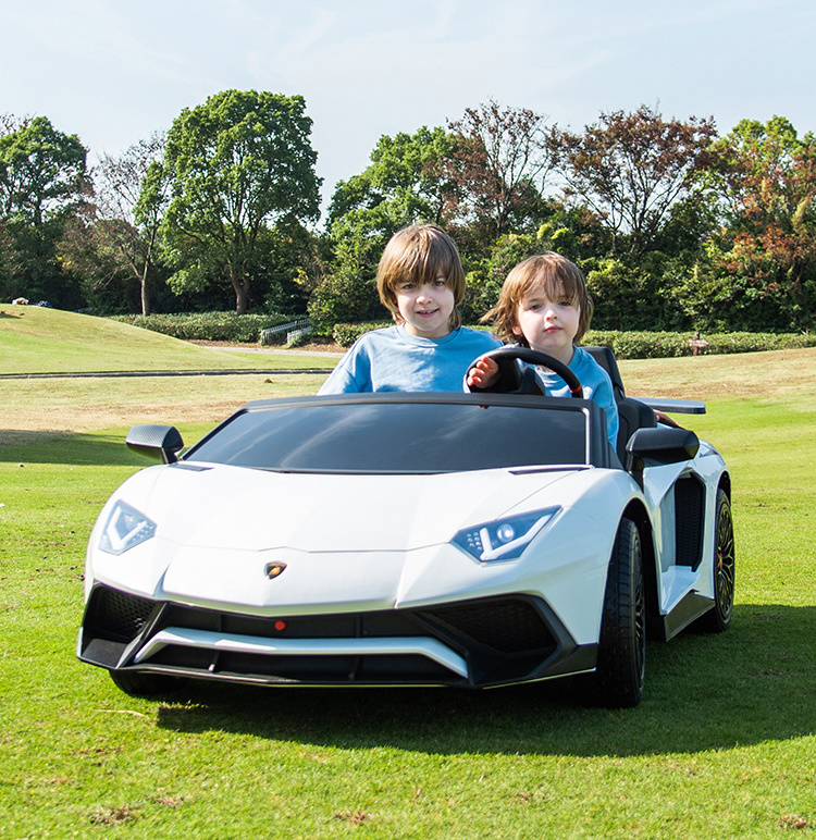 Lamborghini Aventador SV 24v battery luxury kids cars electric with EVA wheels toys cars for kids ride electric children car