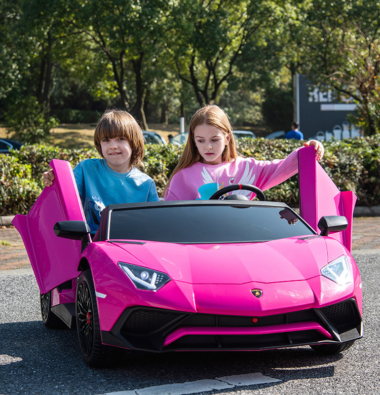 Lamborghini Aventador SV 24v battery luxury kids cars electric with EVA wheels toys cars for kids ride electric children car