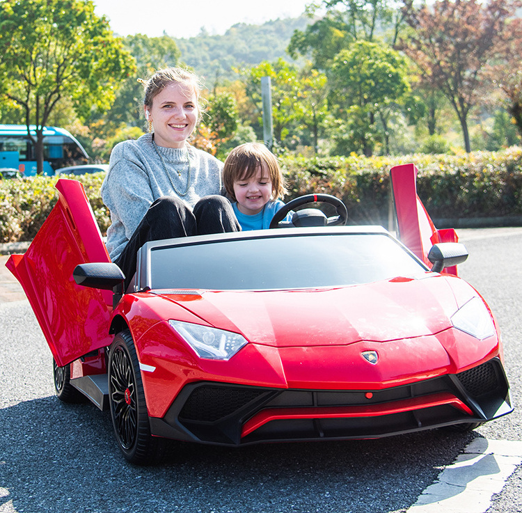 Lamborghini Aventador SV 24v battery luxury kids cars electric with EVA wheels toys cars for kids ride electric children car