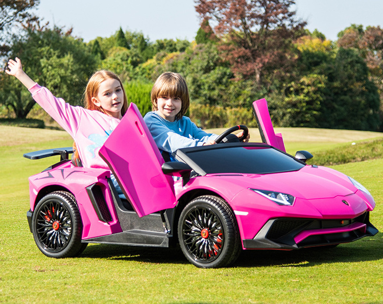 Lamborghini Aventador SV 24v battery luxury kids cars electric with EVA wheels toys cars for kids ride electric children car