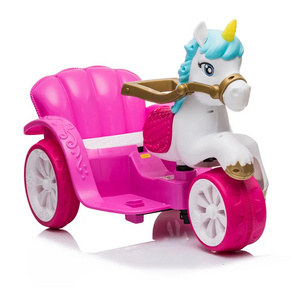 Cheap Price Princess Carriage Children Electric Toy Three Wheels  Car For Girls