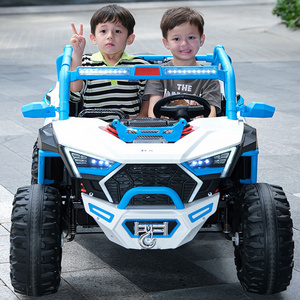 24VBattery  Ride Ons  Big Size Two Seater 4x4 Kids Electric Ride-On Car Truck with  Rubber Tires & Parental Remote