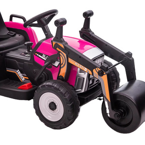 Top quality kids electric pedal tractor with tailer children toy car ride on car for kids to drive