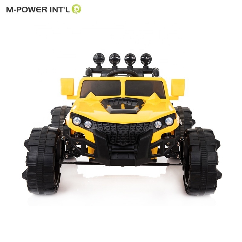 cheap yellow white and red Electric Ride On Car For Big Kids children off-road vehicle Video display