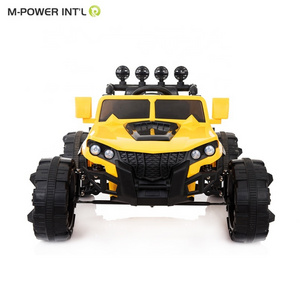 cheap yellow white and red Electric Ride On Car For Big Kids children off-road vehicle Video display