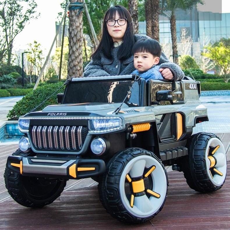 Factory Children Ride On Car Toy Four-wheel Remote Control Charging Battery 4 Wheel with light Kids Electric Car