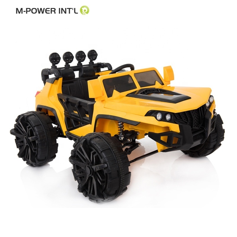 cheap yellow white and red Electric Ride On Car For Big Kids children off-road vehicle Video display