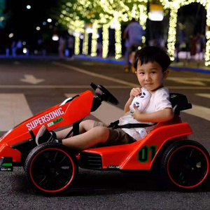 Wholesale 12v battery go kart electric kids with 2.4G remote control high speed electric go kart for kids fold