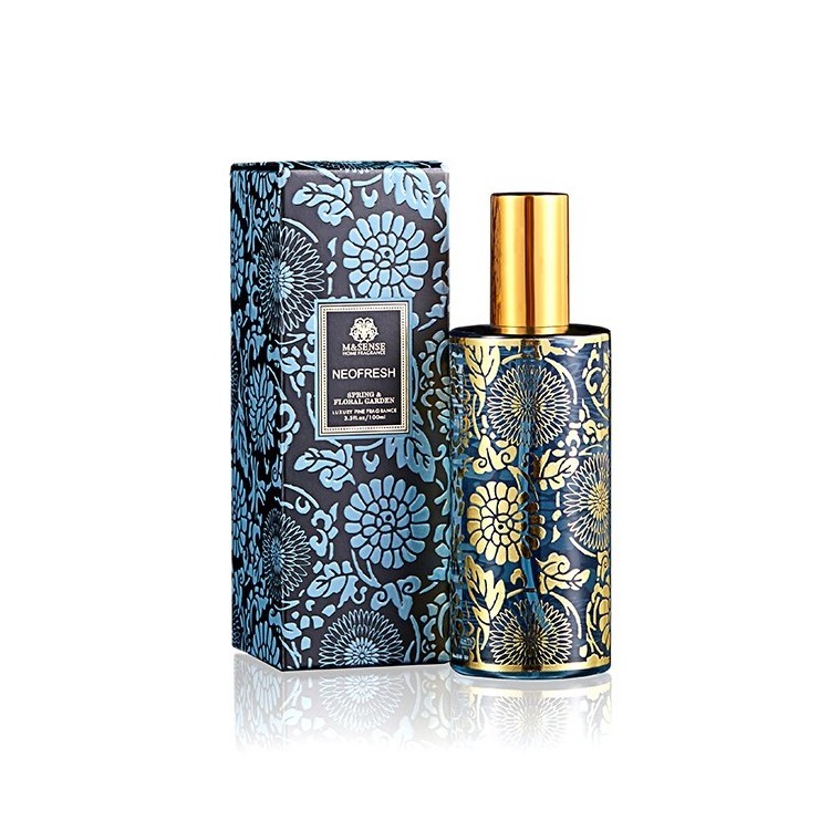 M&Sense Private Label Custom Blossom & Vanilla Golden Foil Luxury Home Fragrance Room Spray