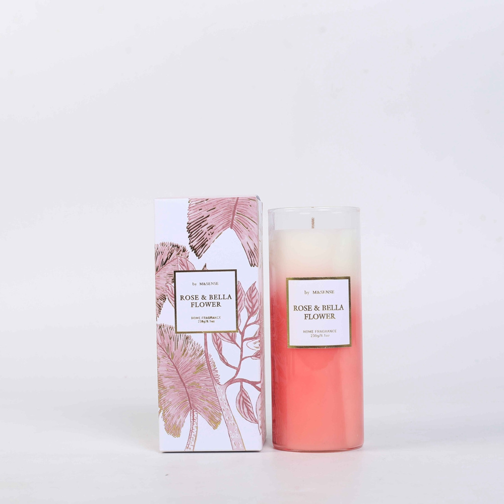 Oem Home Decoration Spa Art Natural Rose Aroma Soy Wax Scented Candles