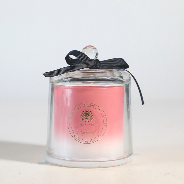 M&SENSE Sea Collection Luxury Custom Glass Small Scented Candle With Covers