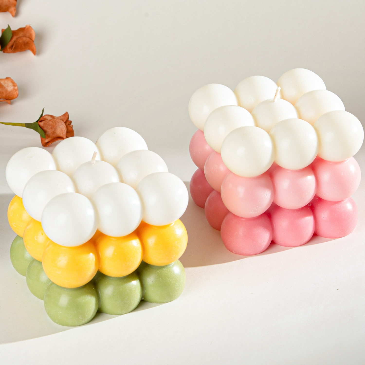 M&Sense supplier customization sweet scents shape favors birthday party bubble scented candle