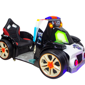 Eye-Catching Kids VR 3D Video Games Machine Coin-Operated Police Car Ride for Shopping Malls Amusement Parks Kiddie Rides