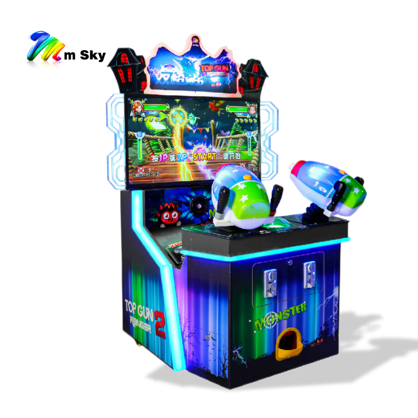 Kids 3D Arcade Machine Games Indoor Amusement Park Sale Coin Operated 2 Players Laser Gun Shooting Redemption Ticket 220v