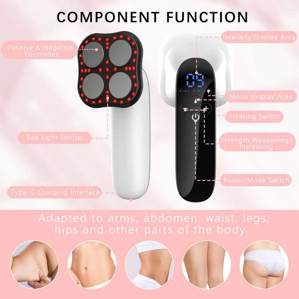 RF ems slimming stimulator fast body shaping machine home use portable vacuum slimming body sculpting beauty machine