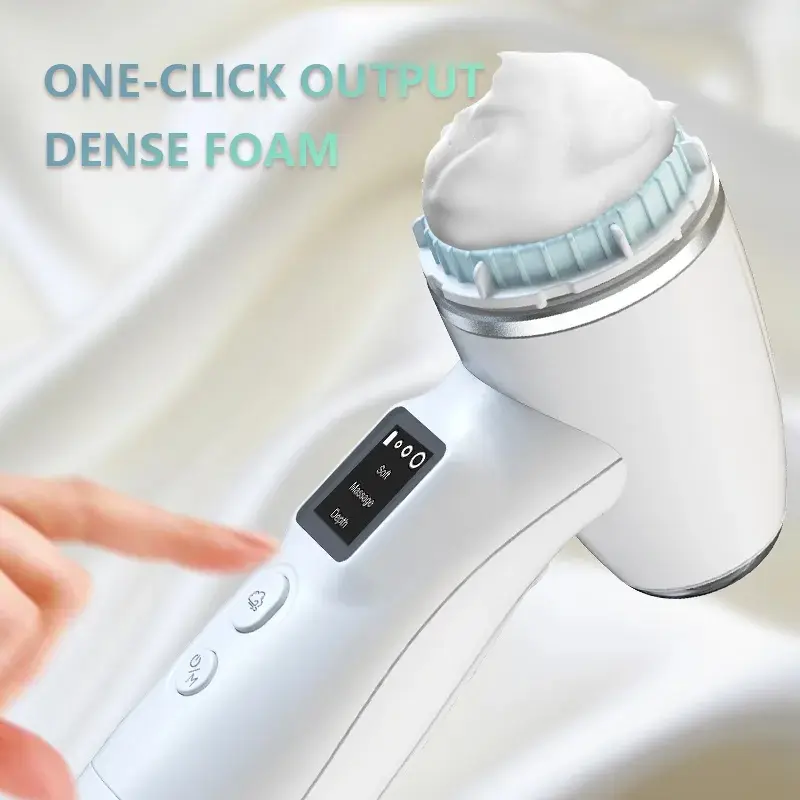 Electric Makeup Remover Brush Spin Facial Cleansing Brush Face Wash Deep Clean Electric Silicone Face Cleaning Brush