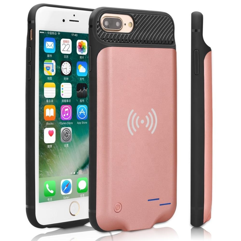 Backup power bank external charger cover portable battery case for iphone 6, 7, 8