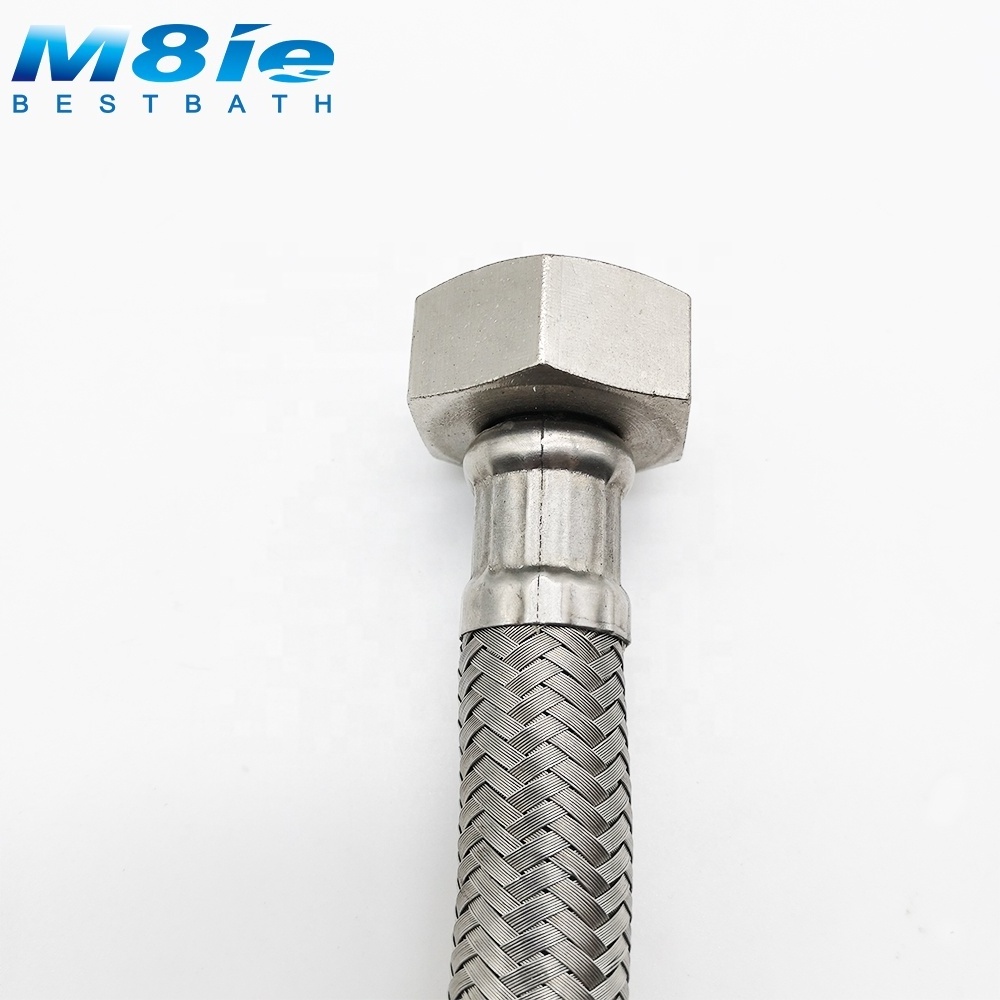 washing machine parts Water Inlet Tube Stainless Steel Braided Metal Flexible Shower Hose PVC lay flat hose