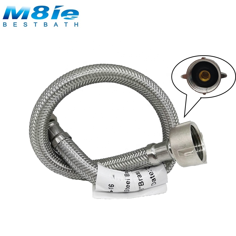 Water Inlet Stainless Steel Metal flexible braided Flexible Hose washing machine hose stainless steel pipes shower hose