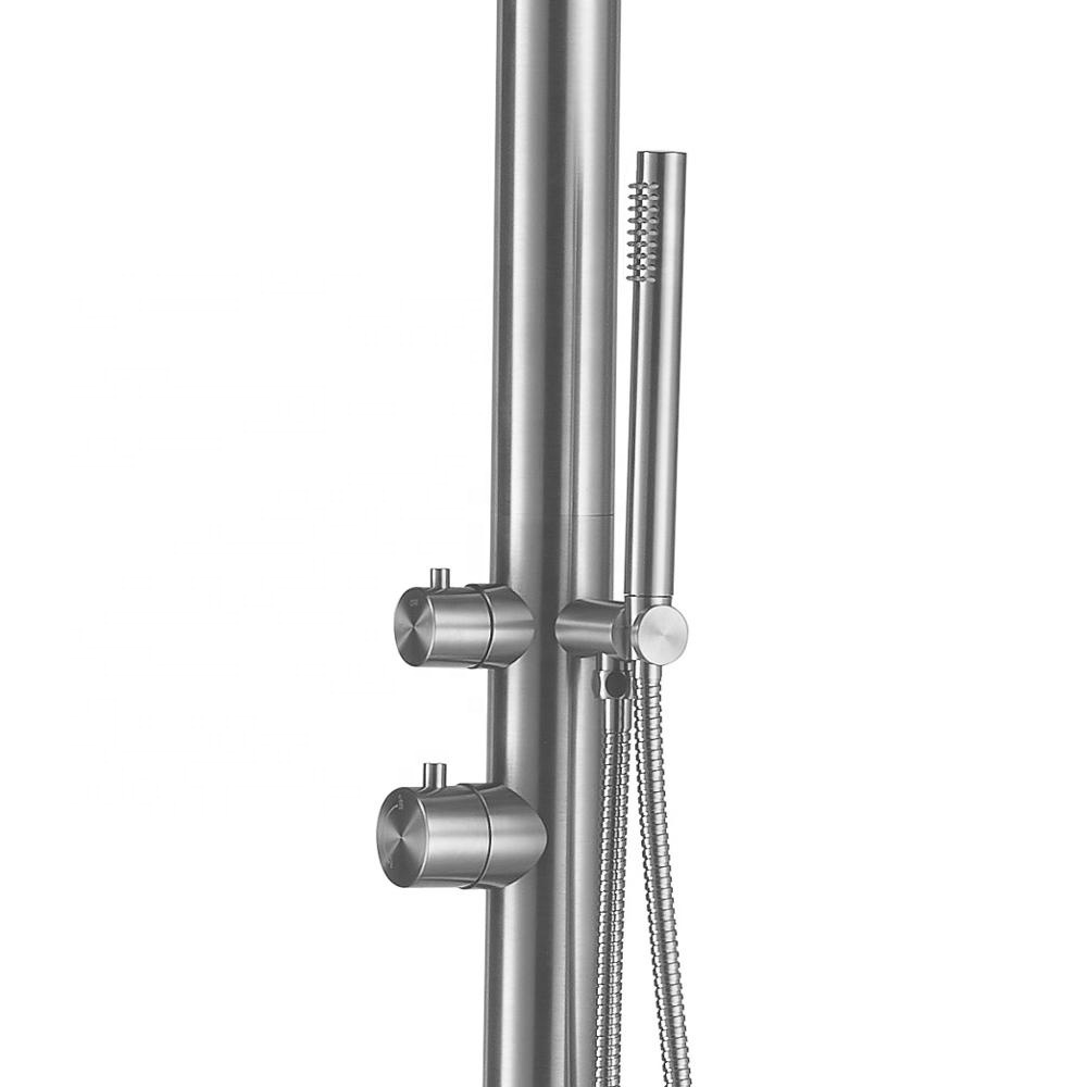 Beach Shower System 316 Stainless Steel shower panel  outside shower column