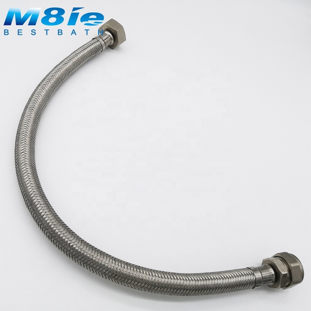 washing machine parts Water Inlet Tube Stainless Steel Braided Metal Flexible Shower Hose PVC lay flat hose