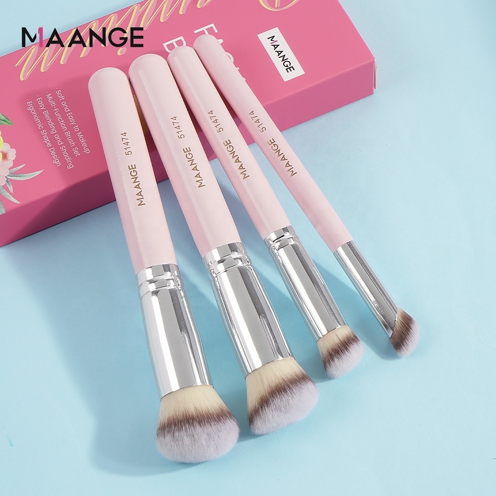 MAANGE pink fashion makeup brushes high quality factory direct foundation concealer brush