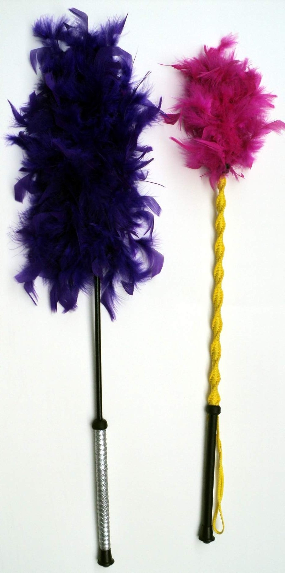 LIGHTWEIGHT WOODEN HANDLE FLOGGER WITH LEATHER FRINGES/CUSTOM DESIGN AND COLOR LEATHER FLOGGERS ON WOODEN HANDLE