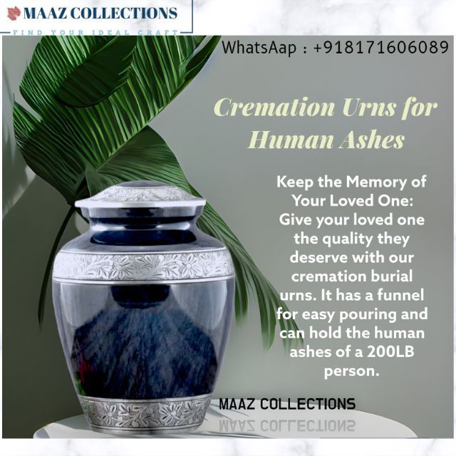 Handmade cheap  Metal Cremation Urns for human ashes urns coffin casket use Memorials Urn manufacture in india