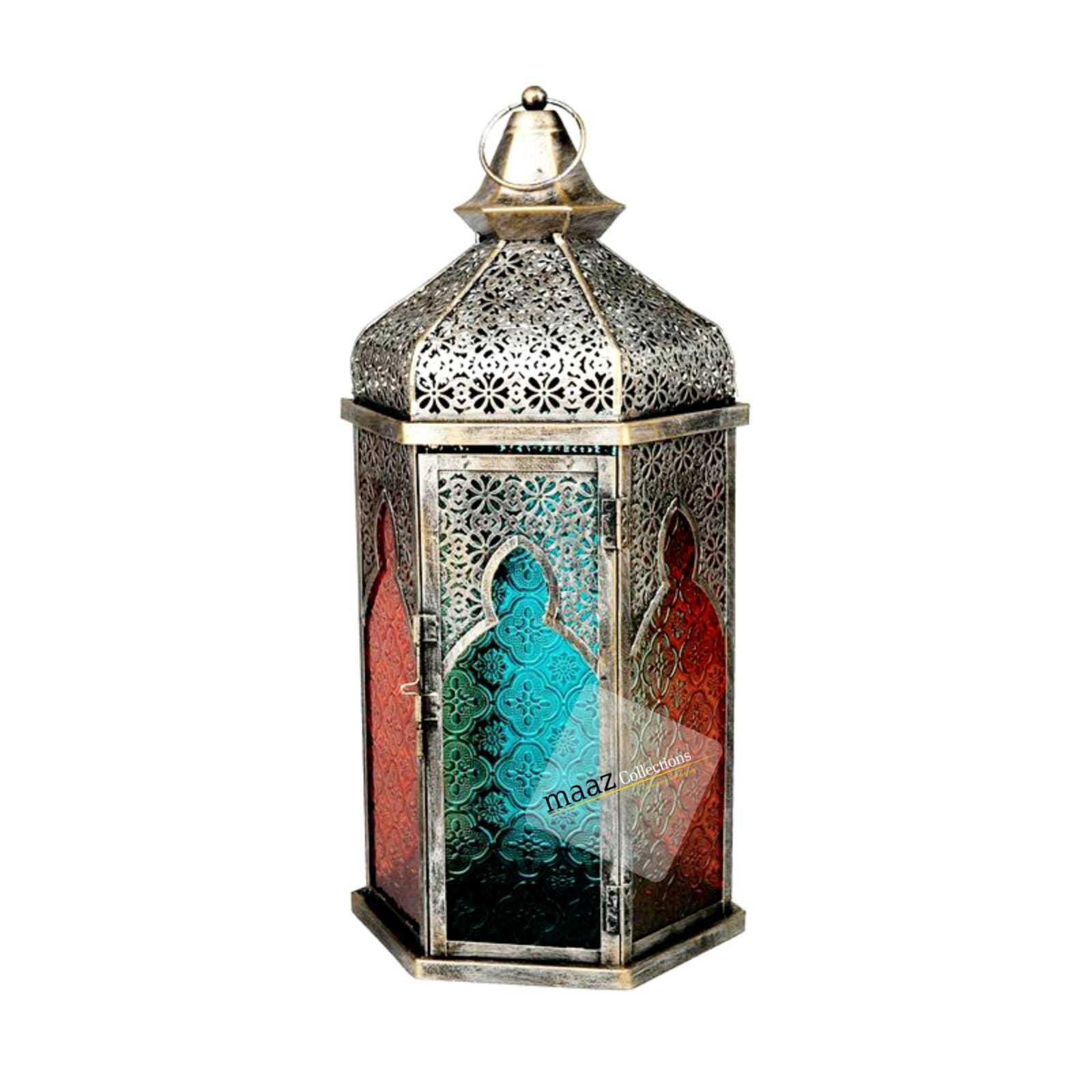 Modern style cheap decor metallic moroccan metal Mini wedding favors Holographic Stars Lanterns