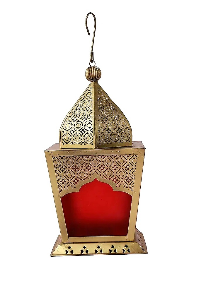 Golden Brass Moroccan Candle Lanterns Golden Wedding Decoration Lantern Beading Lantern Set at Wholesale Prices