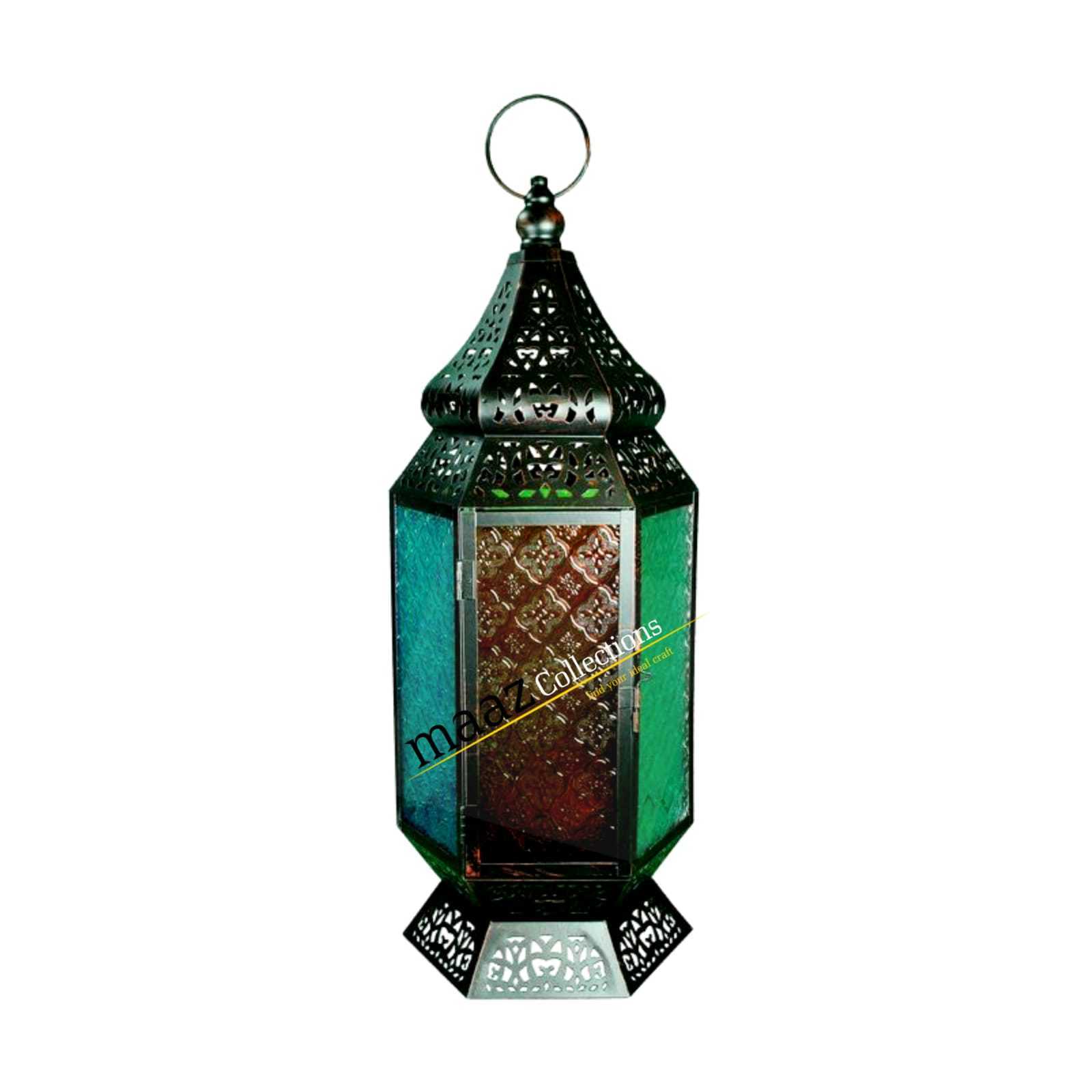 Modern style cheap decor metallic moroccan metal Mini wedding favors Holographic Stars Lanterns