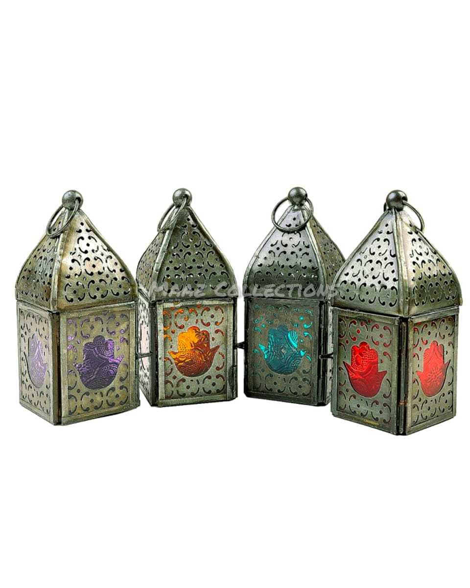 Wedding Decoration Metal And Glass lanterns  Indoor Decorative Metal Lantern Antique Holiday Home White Decorative Metal Lantern