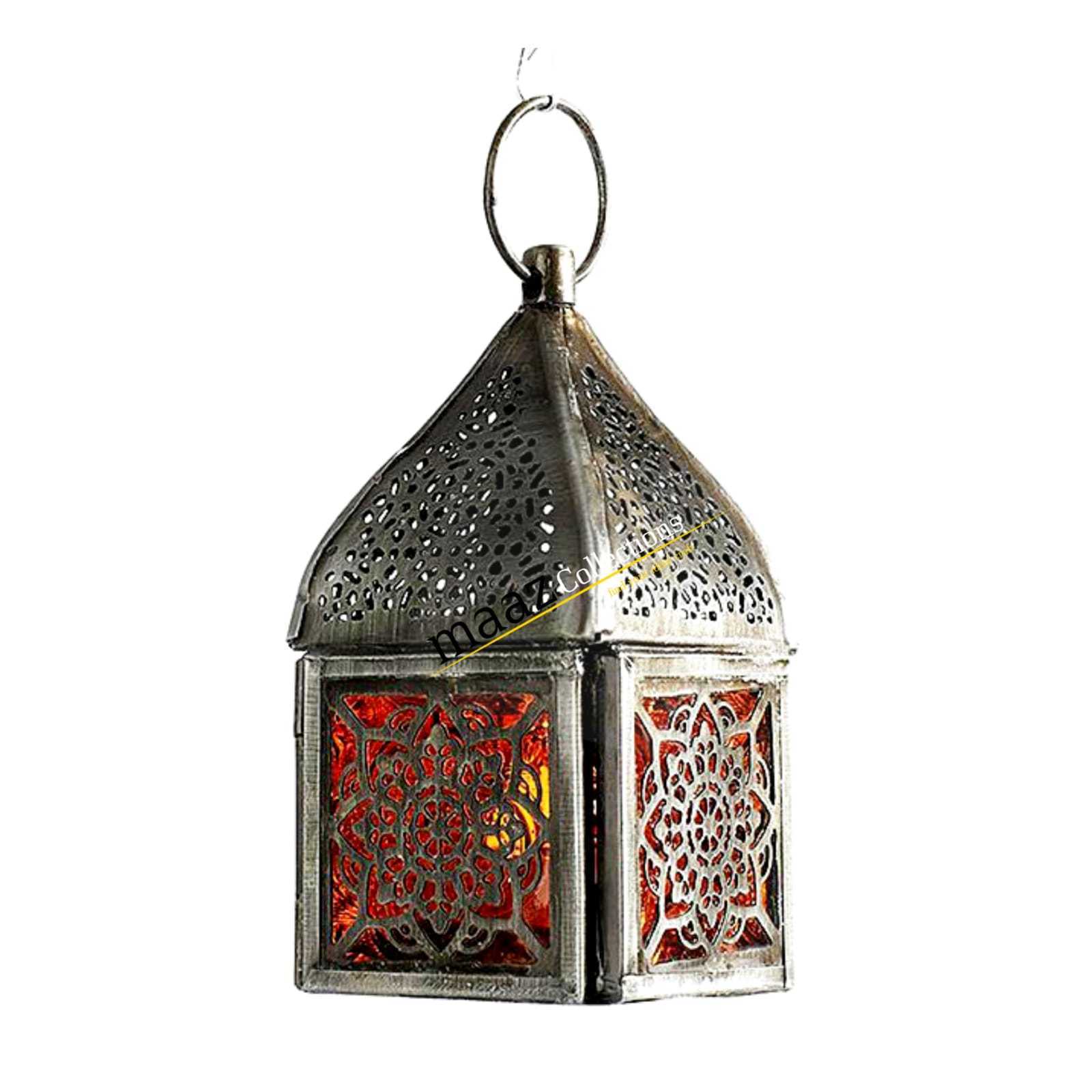 Modern style cheap decor metallic moroccan metal Mini wedding favors Holographic Stars Lanterns