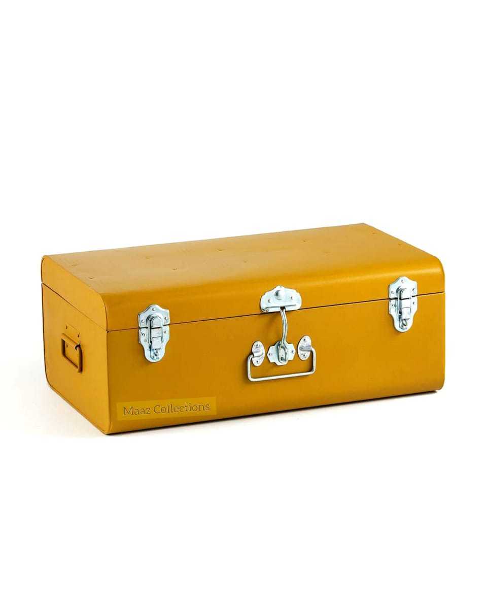 NewTrunk Box for Storage Decorative Storage Metal Trunk with Locks and Handles wholesale