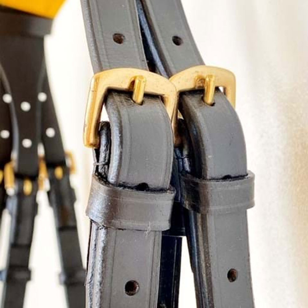 Heavy duty equestrian horse riding products solid color leather horse racing bridles hot sale products