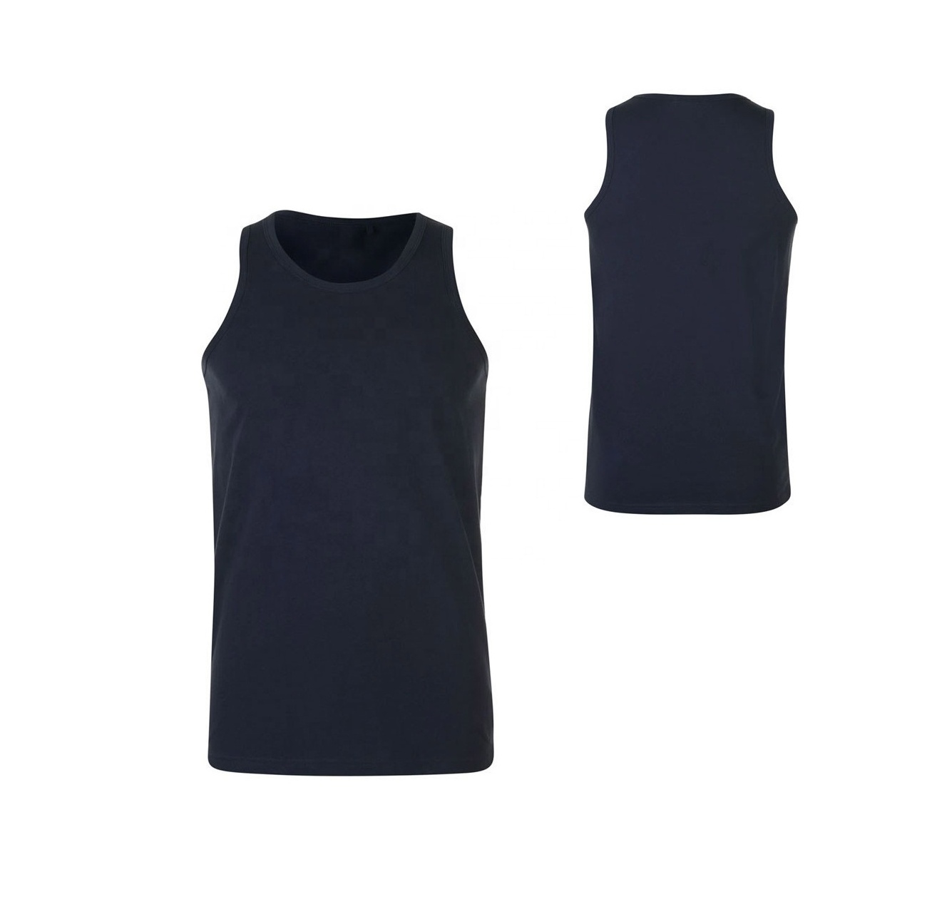 Fitness Vest Solid Color Summer V-Neck Tank Top Polyester Men's Tank Tops Gym stringer Tank Top Men