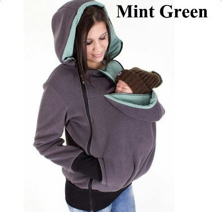 Thickened Pregnancy Babywearing Maternity Hoodies Baby Carrier Jacket Kangaroo Outerwear Hoodies Multiple Colors Available