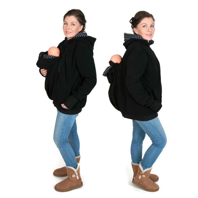 Thickened Pregnancy Babywearing Maternity Hoodies Baby Carrier Jacket Kangaroo Outerwear Hoodies Multiple Colors Available