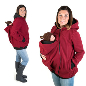 Thickened Pregnancy Babywearing Maternity Hoodies Baby Carrier Jacket Kangaroo Outerwear Hoodies Multiple Colors Available