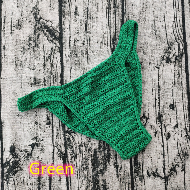 King Mcgreen Star Sexy Men Hand Crochet G-strings Low Waist Swimwear Panties Lingerie Hot Sexy Bikini Underwear T-back Thongs