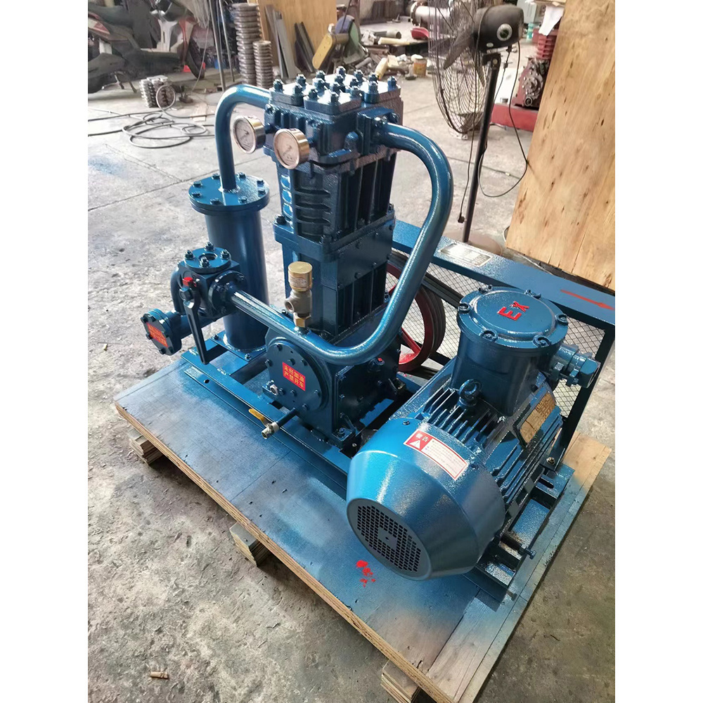 Efficient Liquefied Petroleum Gas Recycle Compressor Silent Lubrication LPG Gas Compressor For Gas Station