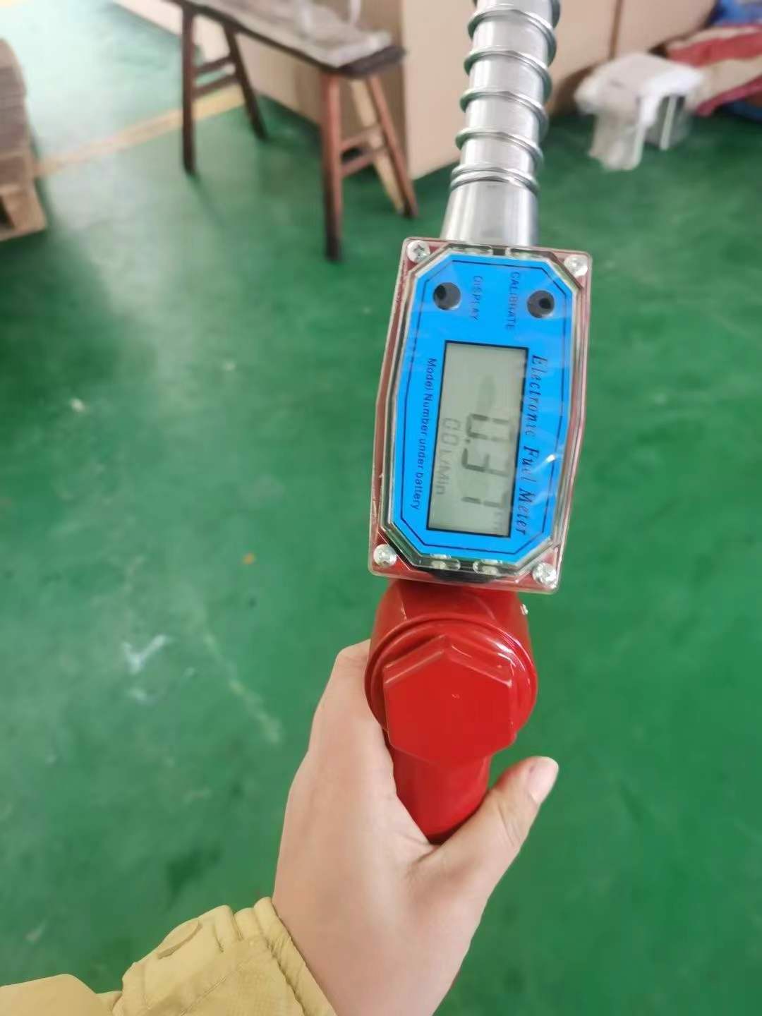 High quality New gas station filling nozzle with digital flow meter