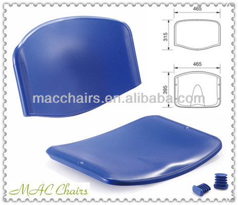 Plastic Furniture Parts Bar Stool Seats Replacement Stackable Plastic Chair Seat/ School Training Chair Replacement Seat Plastic