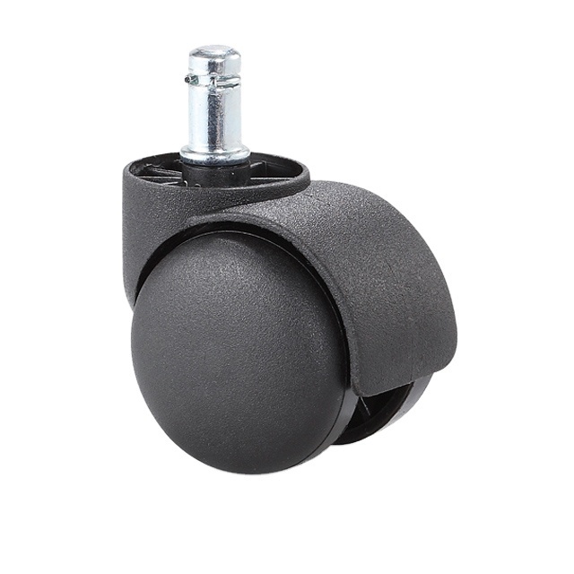 Furniture 50/60mm nylon rubber caster wheels with brake for office chair ruedas de repuesto de sillas de oficina