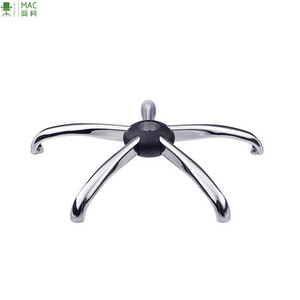 chrome/aluminium/nylon five star chair base metal material stainless chair base and other office chair furniture parts