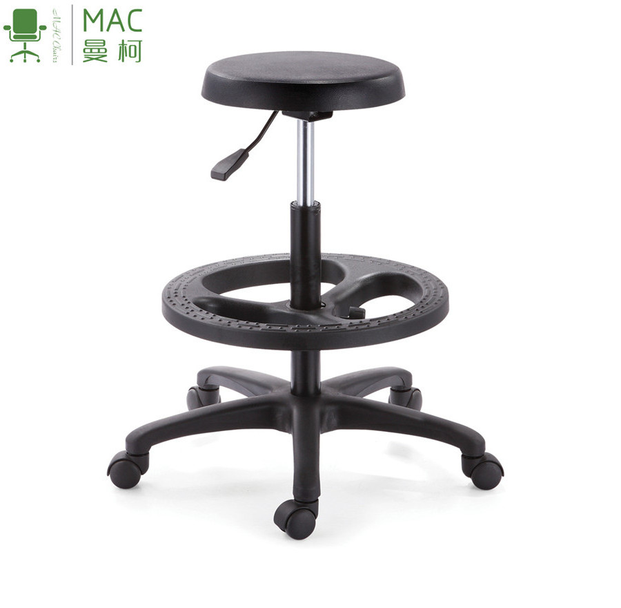 muebles de drafting stool lab stools PU factory wholesale industrial swivel office chair stool  laboratorio chair with wheels