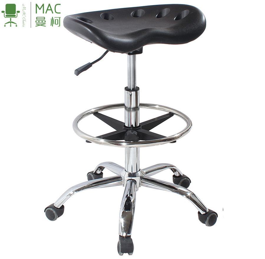 muebles de drafting stool lab stools PU factory wholesale industrial swivel office chair stool  laboratorio chair with wheels