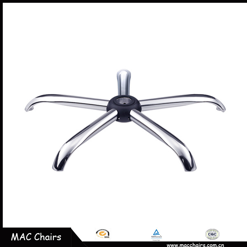 chrome/aluminium/nylon five star chair base metal material stainless chair base and other office chair furniture parts